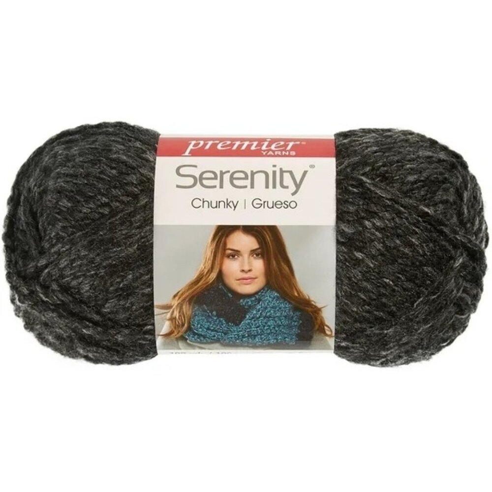 Premier Serenity Chunky Charcoal Heather 3 skeins